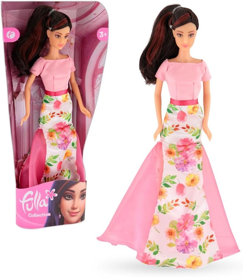 Fulla Fashion Collection Doll with Trendy Outfit Stylish Hair and Accessories, Giftable Fashion Doll for Girls- Great for Pretend Dress-Up Play or Collectors